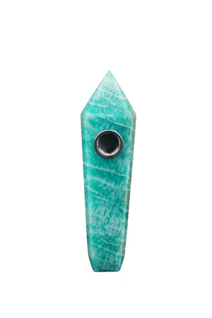 PIPE - CRYSTAL AMAZONITE STONE QUARTZ