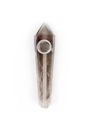 PIPE - CRYSTAL SMOKEY QUARTZ