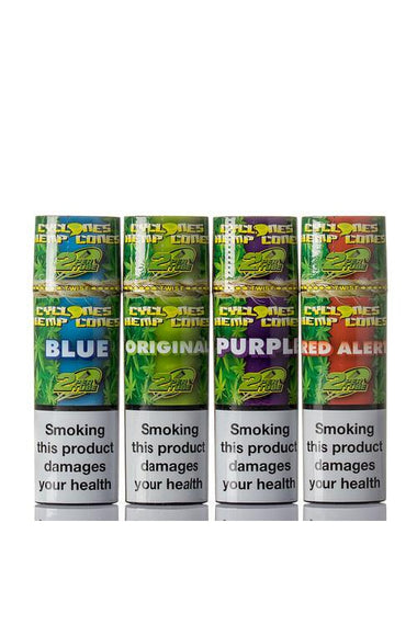 PREROLL CONES - CYCLONE HEMP BLUE 2pk