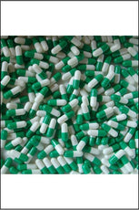 CAPSULES - EMPTY SIZE 0 M GREEN and WHITE 100pk