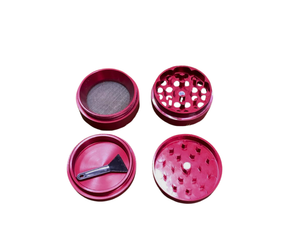 GRINDER - 4 PART SOFT RED 40mm