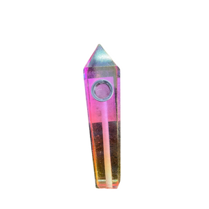 PIPE - CRYSTAL AURA QUARTZ PIPE