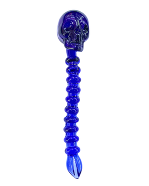 DAB - GLASS SKULL PICK BLUE DABA02