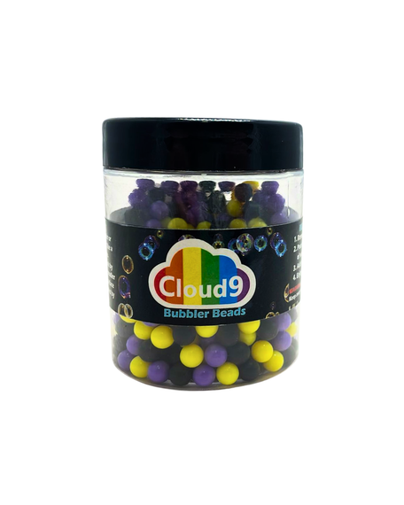 CLEANING - SC BEADS YELLOW-PURPLE-BLACK