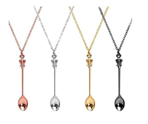 SNUFF - PNS GOLD / SILVER SPOON AND CHAIN