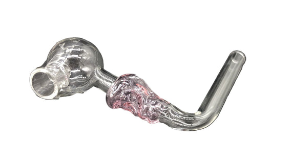 PIPE - GLASS NA SKULL PINK 90deg