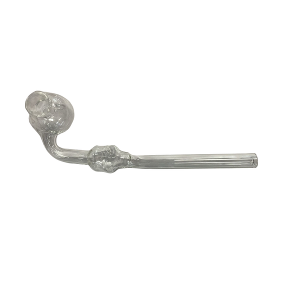 PIPE - GLASS NA SKULL CLEAR SLIP