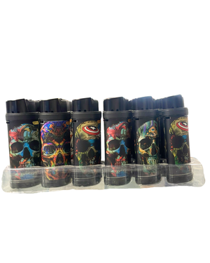 LIGHTER - C9203 JET LIGHTER SKULL