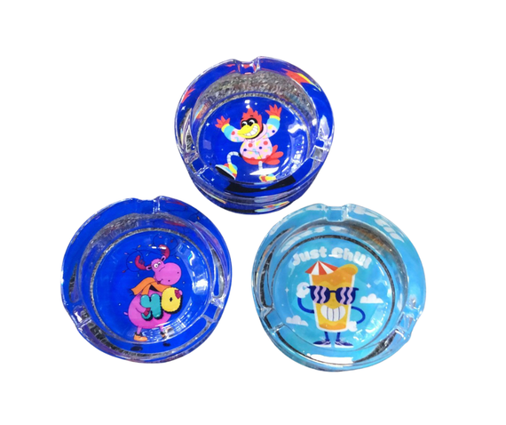 ASHTRAY - GLASS CARTOON ASH085C3