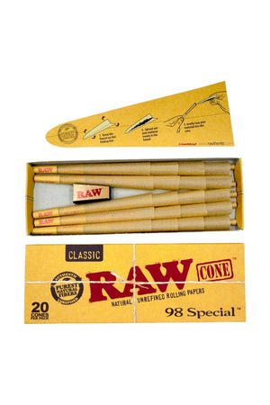 PREROLL CONE - RAW CLASSIC 98 20pc