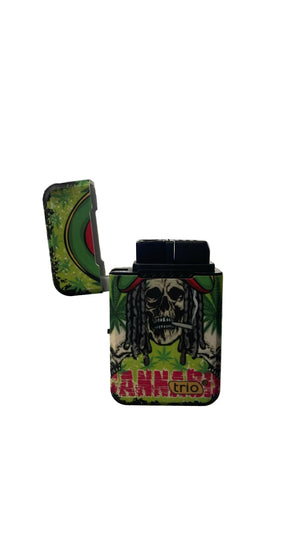 LIGHTER - C9153 LEAF AND SKULL