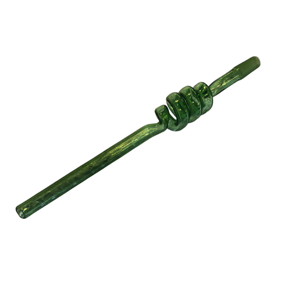 PIPE - GLASS CURLY STRAW