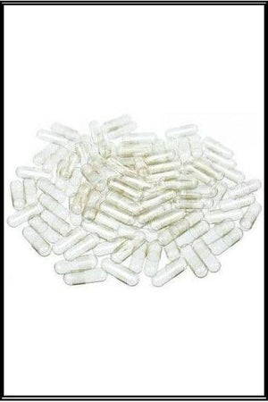 CAPSULES - EMPTY SIZE 00 L VEGE CLEAR 100pk