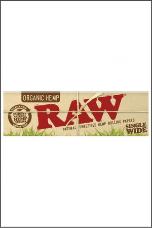 PAPERS - RAW ORGANIC HEMP SINGLE WIDE