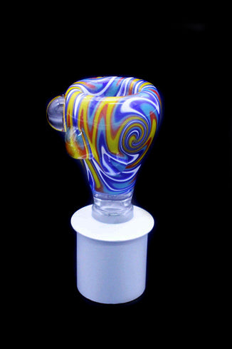 Cone Piece - Glass Bulb Swirl Dot