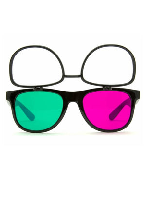 GLASSES - FLIP 3D DIFFRACTION BLACK