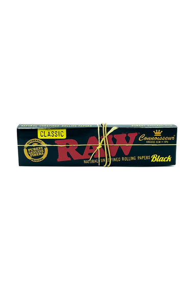 PAPERS - RAW CLASSIC BLACK CONNOISEUR KS TIPS