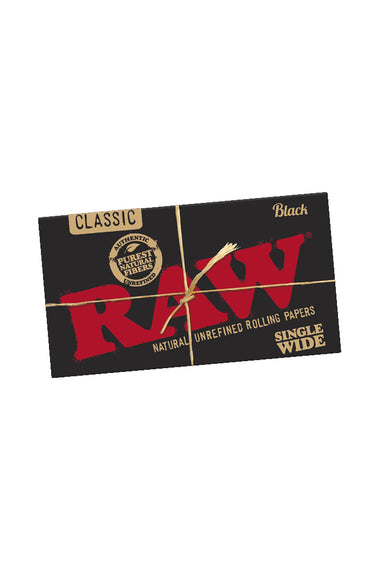 PAPERS - RAW CLASSIC BLACK SINGLE WIDE