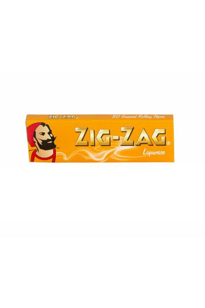 Zig Zag Liquorice Drehpapier - 5 Pakete Mit Lakritz-Geschmack, Regular Size