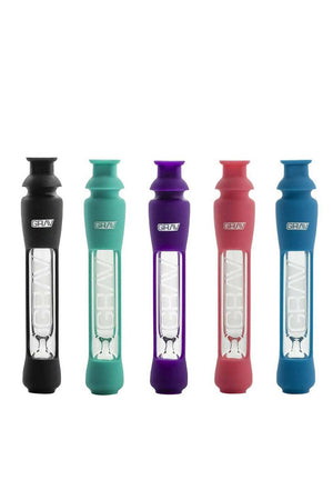 PIPE - SILICONE 12MM TASTERS GRAV BLACK