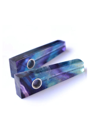 PIPE - CRYSTAL RAINBOW FLUORITE FLAT