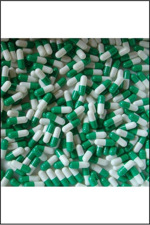 CAPSULES - EMPTY SIZE 0 M GREEN and WHITE 100pk